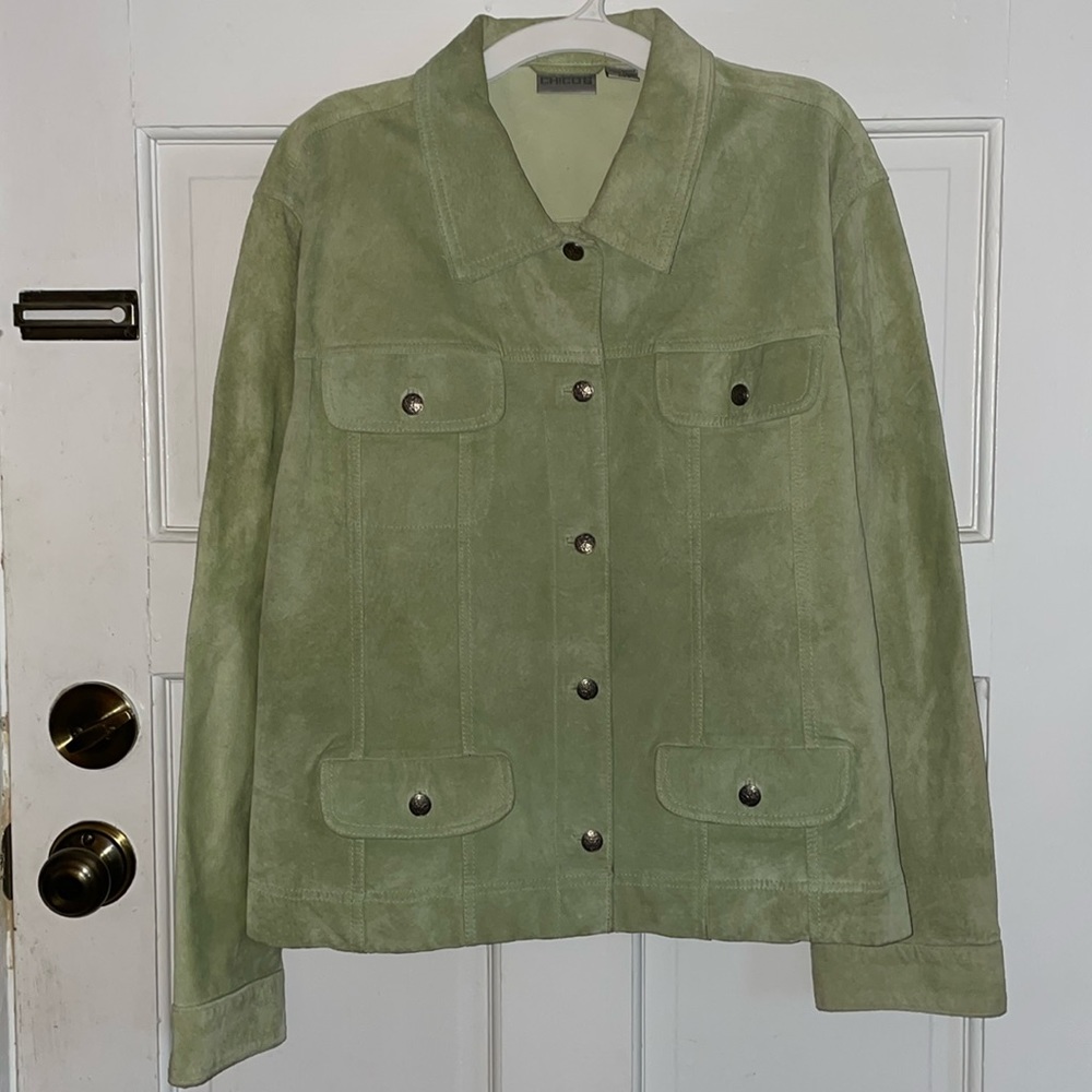 Chicos real suede jacket